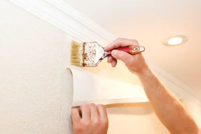 Pose de papier peint à Sarlabous — revêtements muraux et toiles de verre